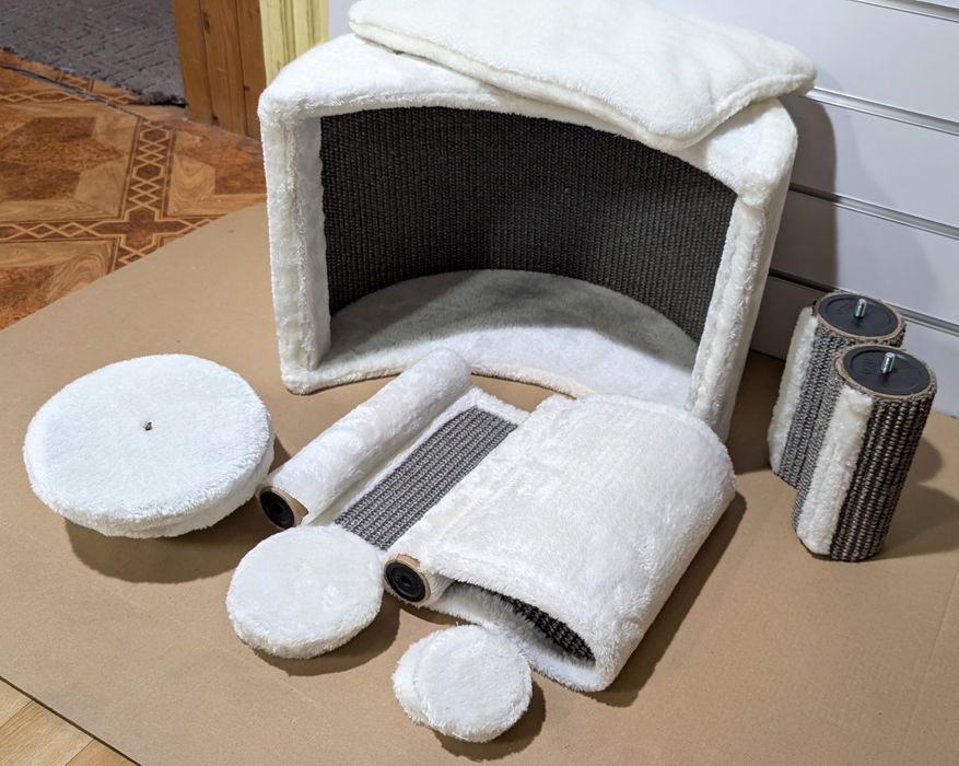 Trixie Zestaw Ścienny Do Wspinaczki Z Legowiskiem Biało Szary ZWROT