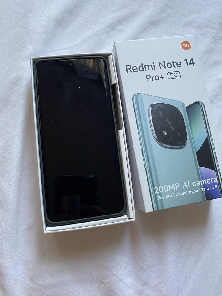 Xiaomi Redmi Note 14 Pro+ 5G, 256GB, Preto, + carregador 120w