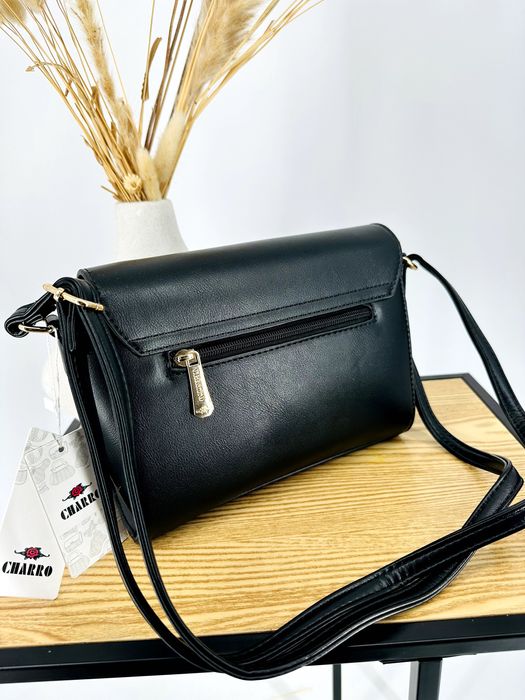 Nowa modna mała torebka charro klapa kółko