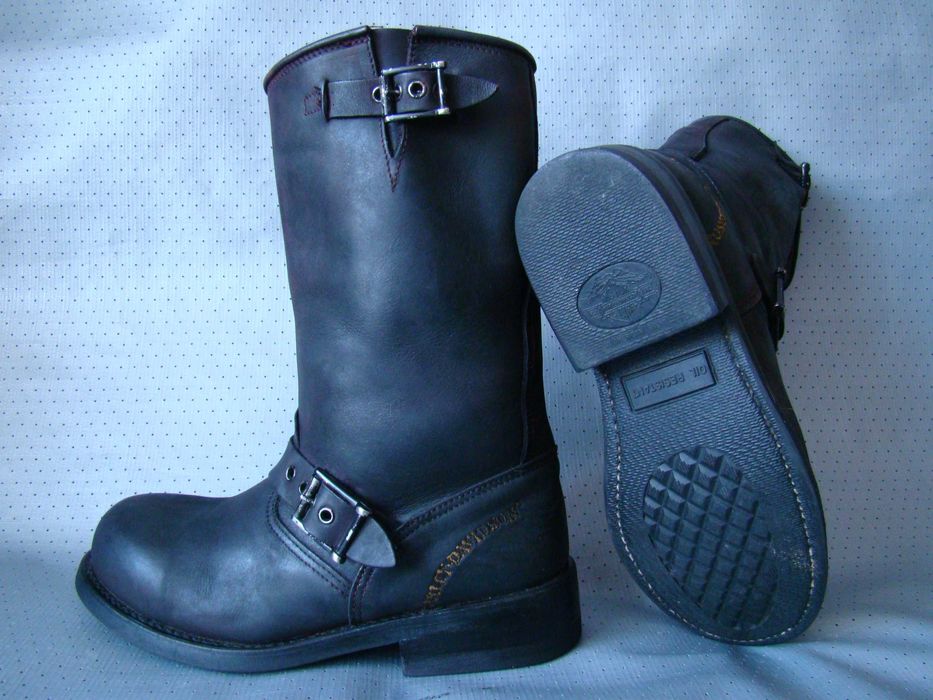 Кожаные МОТО сапоги HARLEY DAVIDSON - 36р. мотоботы CHOPPER казаки