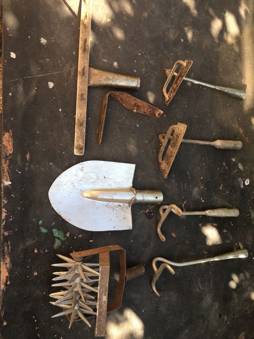 Садовый  сельхоз инструмент для огорода вила лопата грабли  ссср
