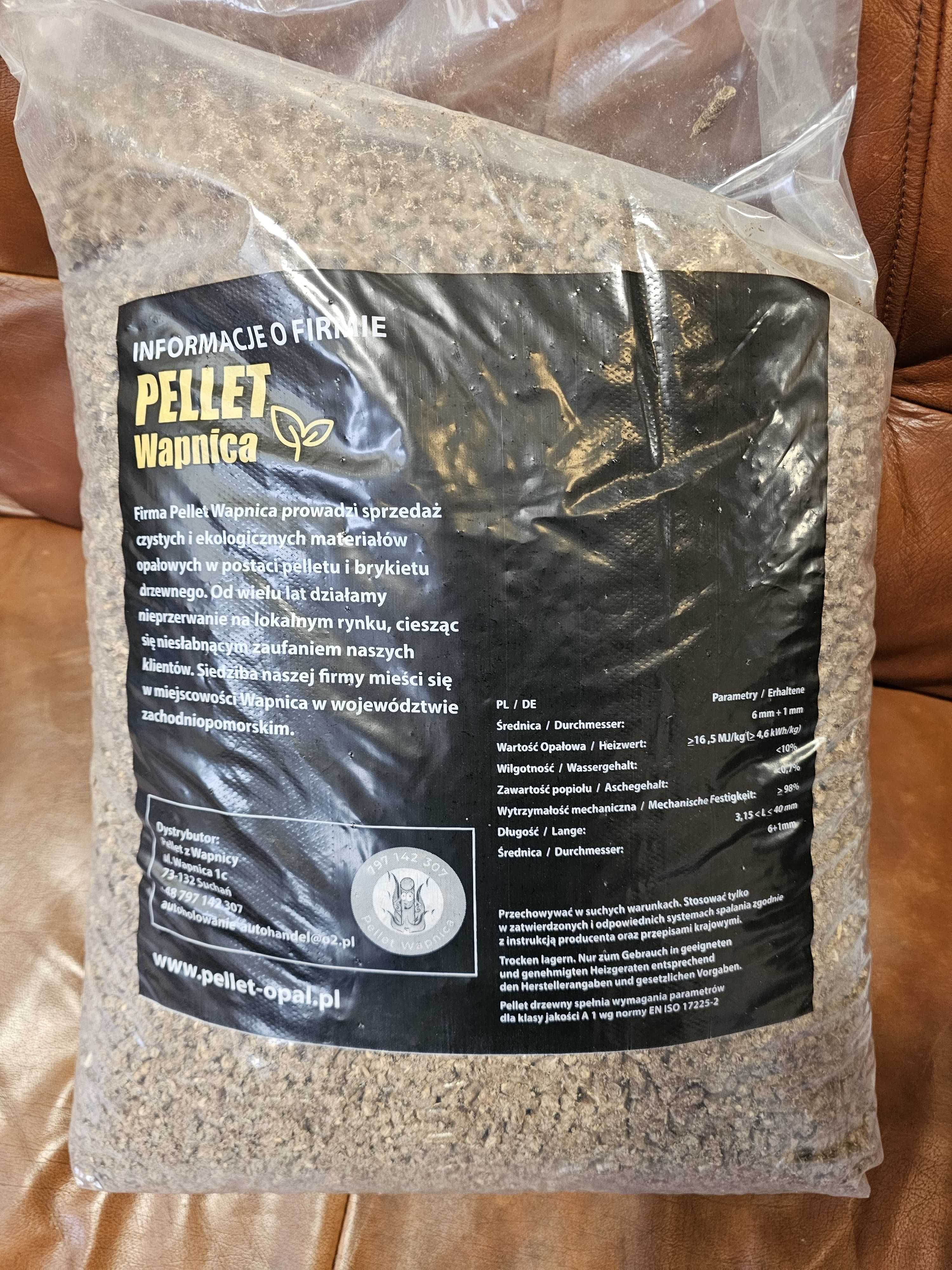Pellet Wapnica 6mm - paleta 975kg - dostawa gratis - PROMOCJA !