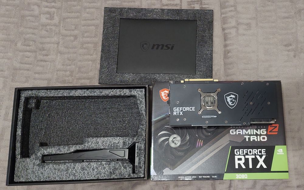 Відеокарта msi geforce rtx 3080 gaming z trio 12gb lhr