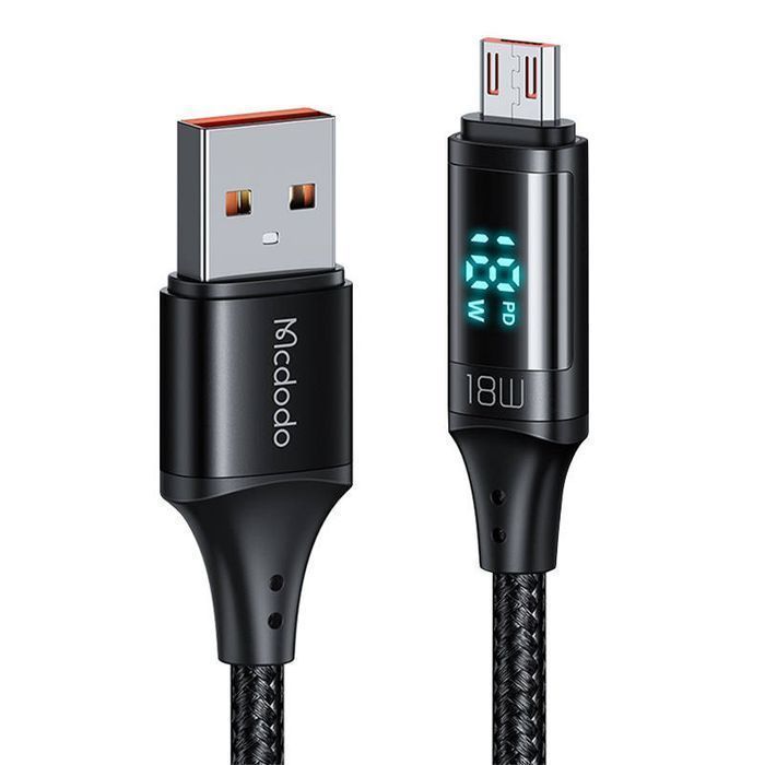 Kabel Usb Do Micro Usb Mcdodo Ca-1070, 3A, 1.2M (Czarny)