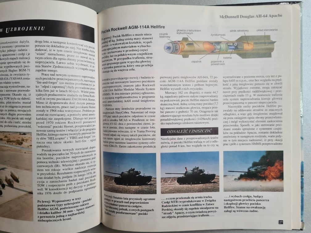 Słynne samoloty. McDonnell Douglas AH-64 Apache - Bob Munro. Książka