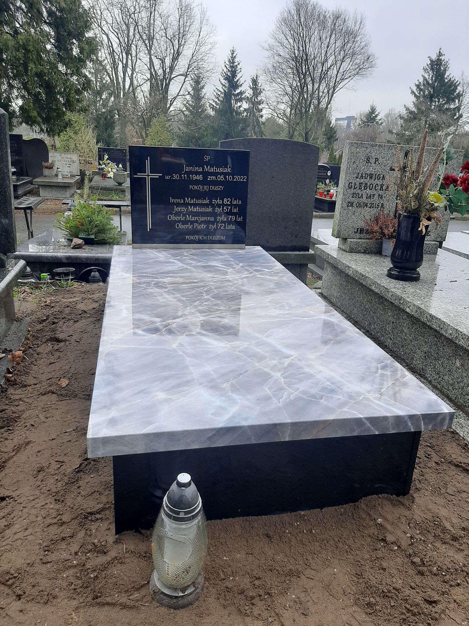 Nagrobek Kompozytowy pojedynczy 3099  zł z montażem Cały Kraj- Promocj