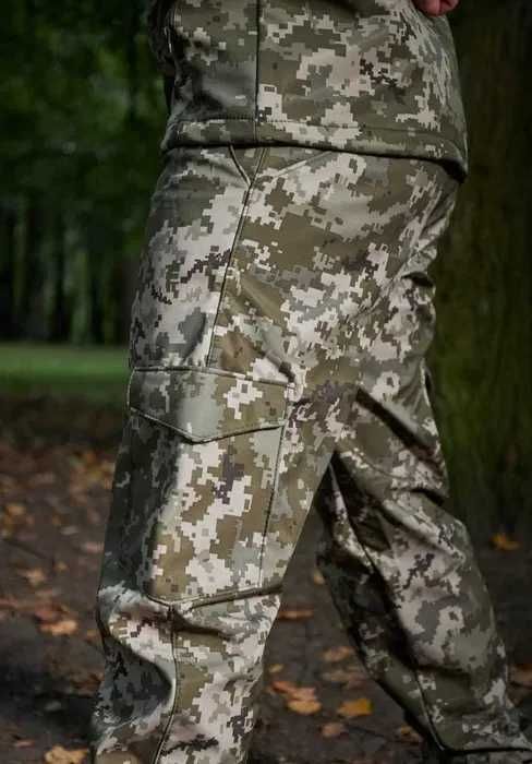 Військовий демісезонний костюм Soft Shell на флісі костюм куртка+штани