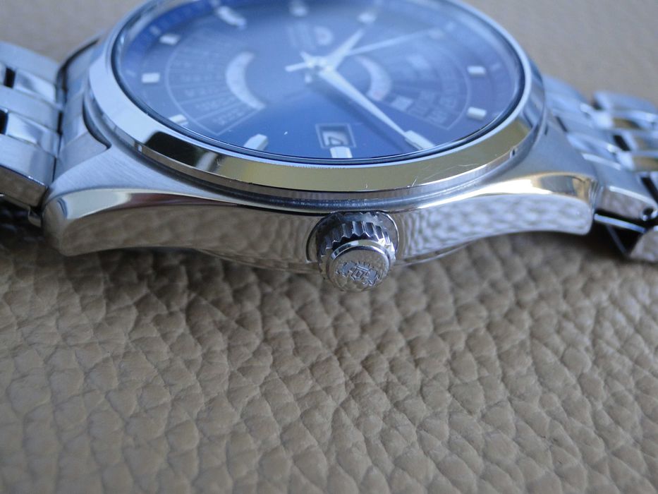 Orient Multikalendarz - granatowy - jak nowy