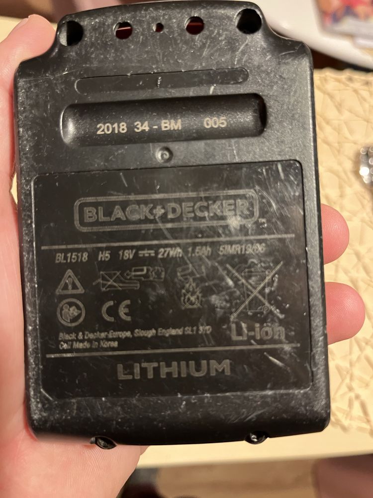 Akumulator Black Decker 18V 1.5AH