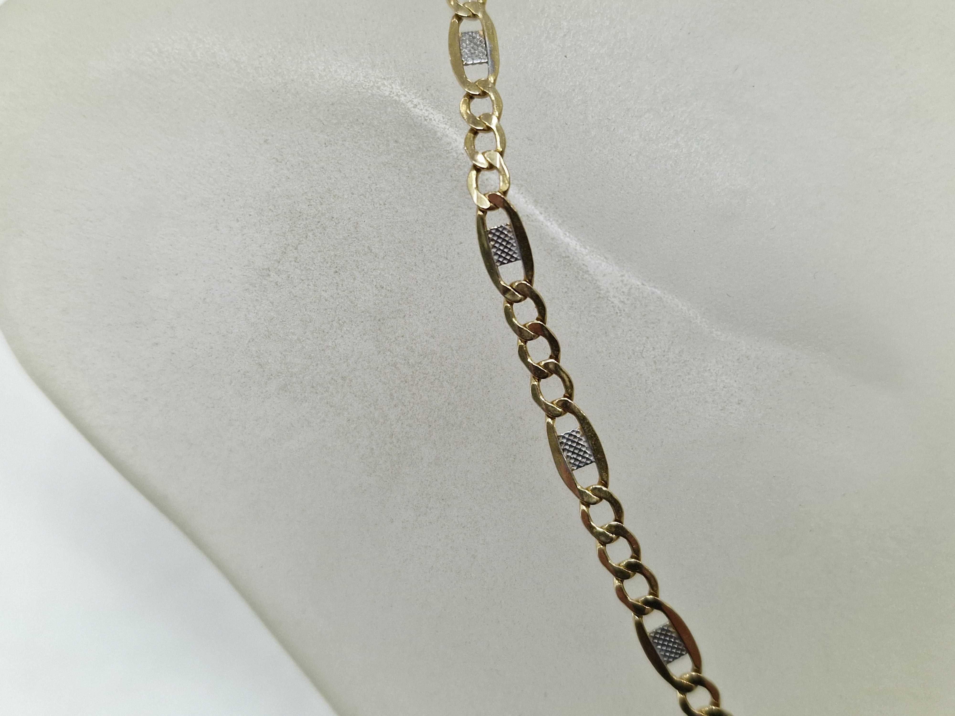 Złoty łańcuszek damski/ 585/ 5.15 gram/ damskie Figaro/ 62cm