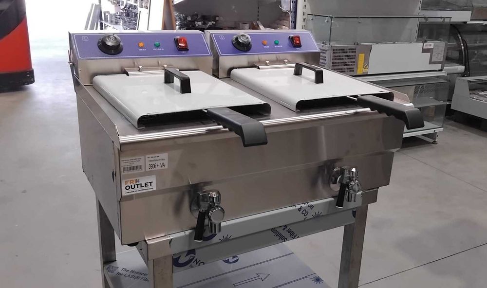 Fritadeira Elétrica Dupla 16+16L - NOVA