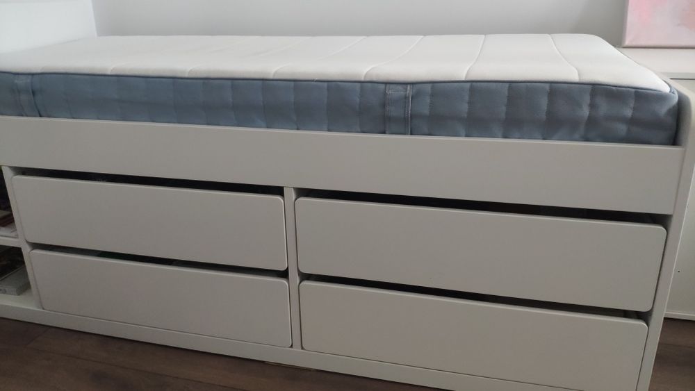 Łóżko IKEA SLAKT 99x200 z materacem lub bez
