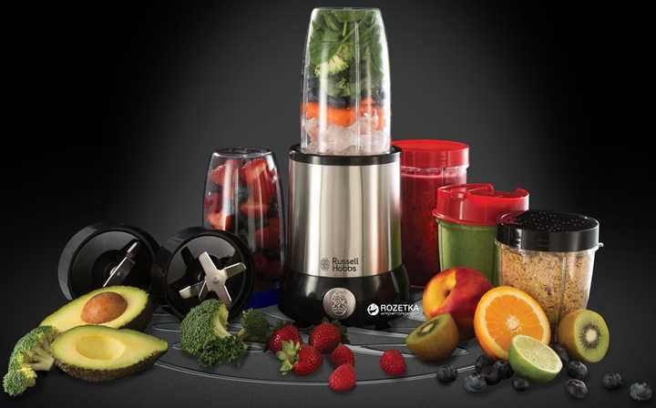 Блендер Russell Hobbs Nutri Boost 5 стаканів/2ножі/з кришками (новий)