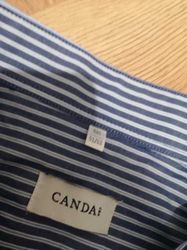 Canda at C&A koszula w paski niebiesko-biała 51/52 5XL