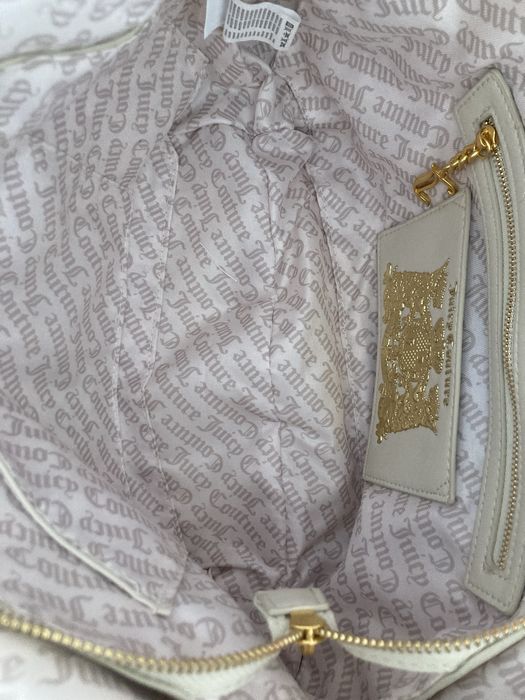 Torebka shopperka Juicy Couture A4 z włosia shopper włosie złote