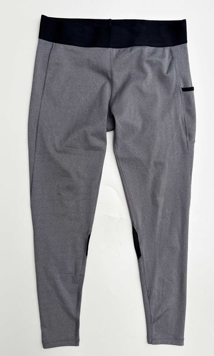 Legginsy Szare Adidas L 40 Sportowe Bieganie Aeroready