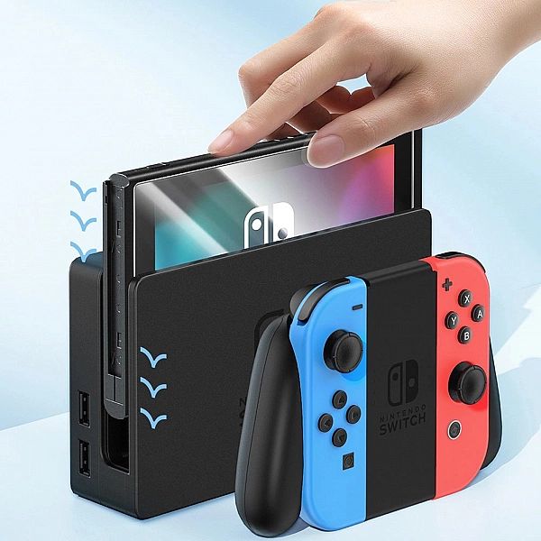 2x Szkło Hartowane + Zestaw Montażowy do Nintendo Switch Oled 2021