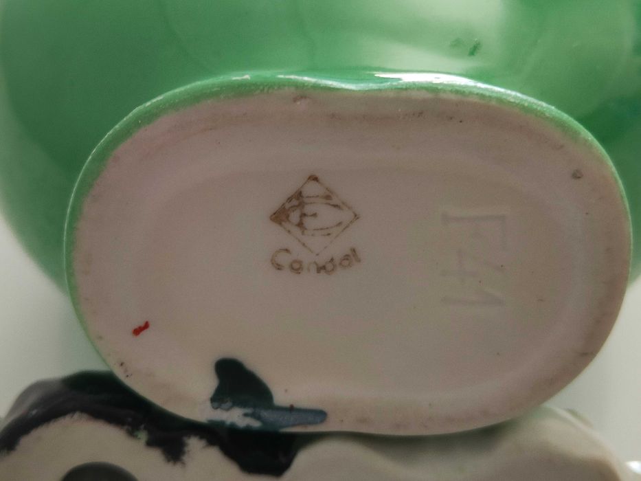 Floreiro | Formato Coração + Cães | Eletro-Cerâmica | Candal