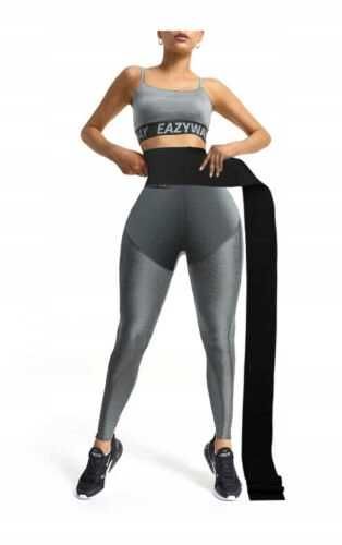 Pas modelujący taśma modelująca sylwetkę wyszczuplający 4 metry czarny