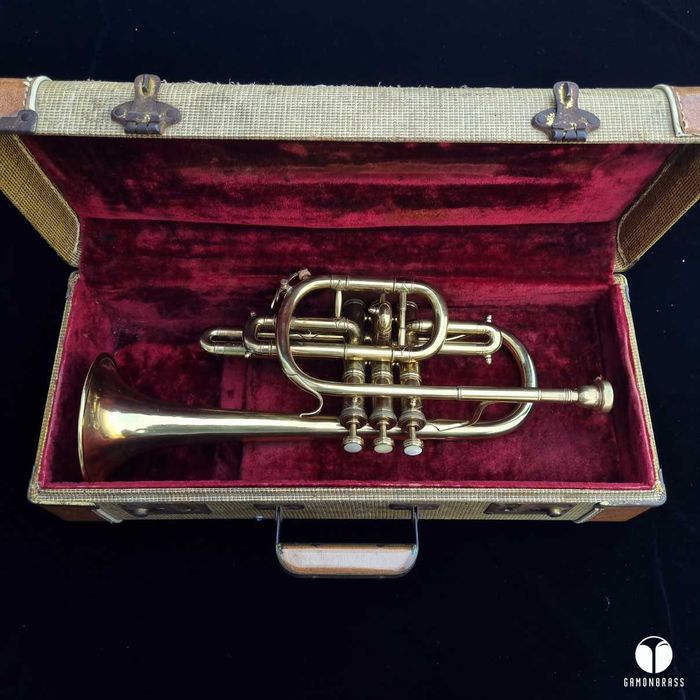 F. Besson Brevete Bb kornet ustnik Courtois Special gamonbrass