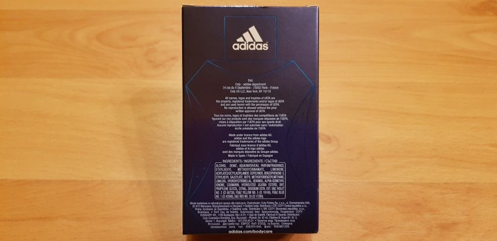 Męska woda toaletowa Adidas Uefa Champions League 100ml