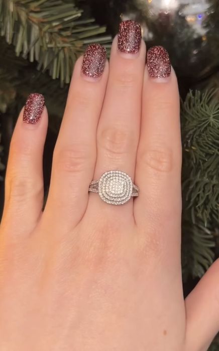 Кольцо с бриллиантами 0.80ct золото 585 натуральные бриллианты