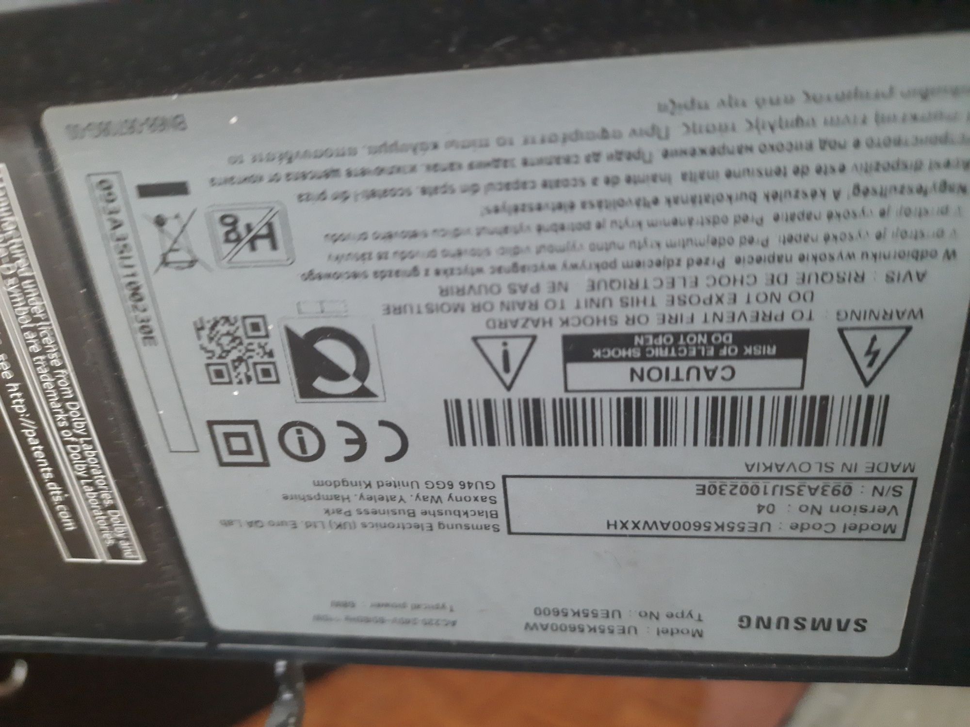 Samsung ue 55K5600 na części