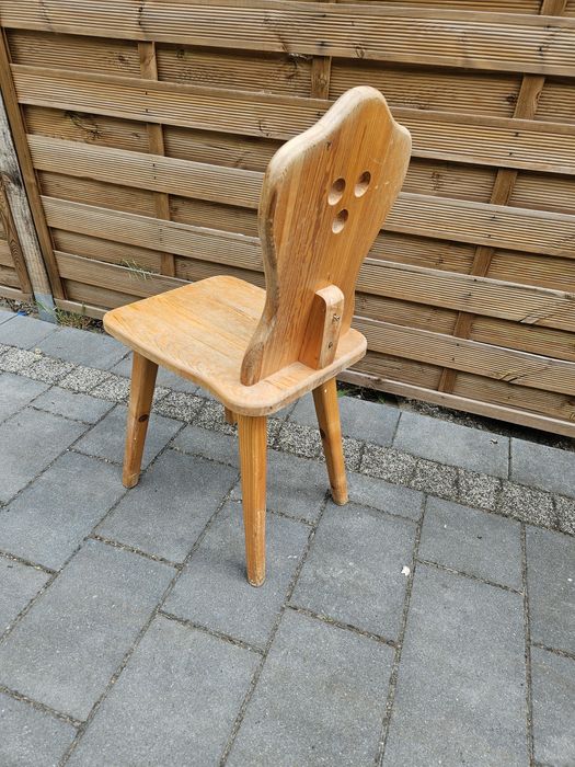 Krzesło drewniane prl