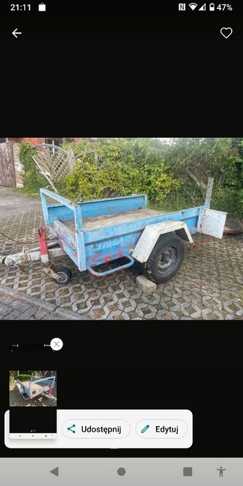 Przyczepa pod mini koparkę COURANT