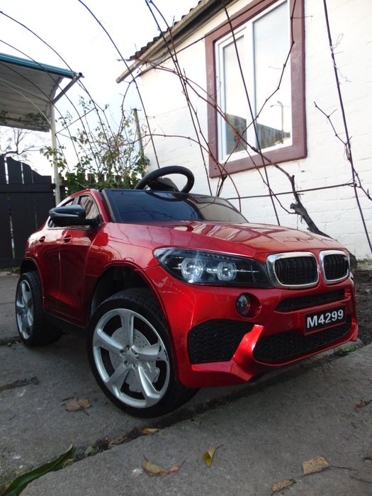 Дитячий електромобіль червоний, повний привід, з новим акамулятором