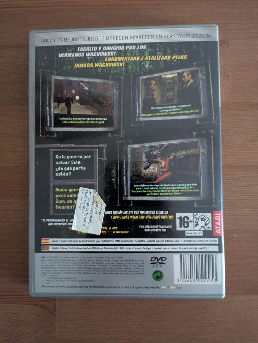Jogo PS2 ( PlayStation 2 ) Enter The Matrix - (Opt. Estado)