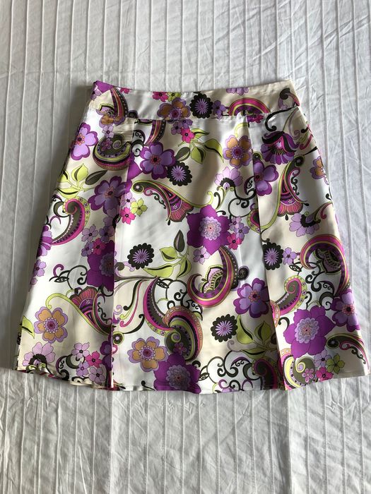 Saia branca com estampado floral | 38 | Lanidor