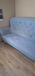 Sofa black red white Pirjo
