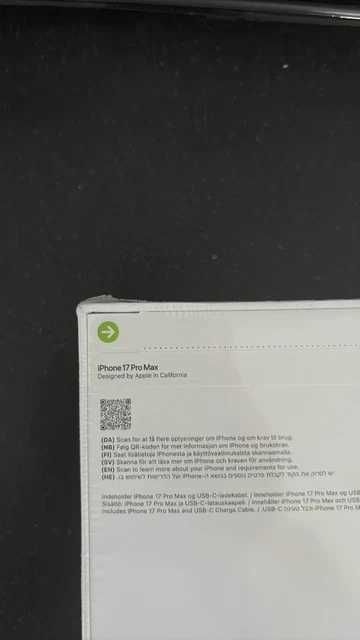 iPhone 17 Pro Max 2 TB Deep Blue Novo