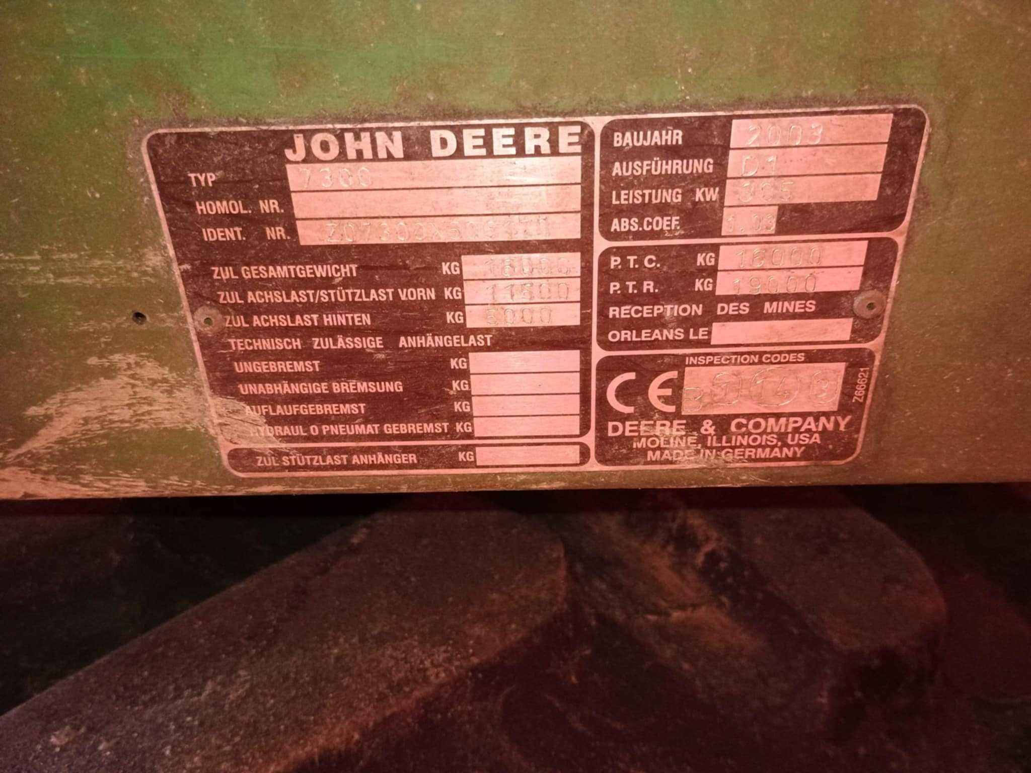 Sieczkarnia John Deere 7300