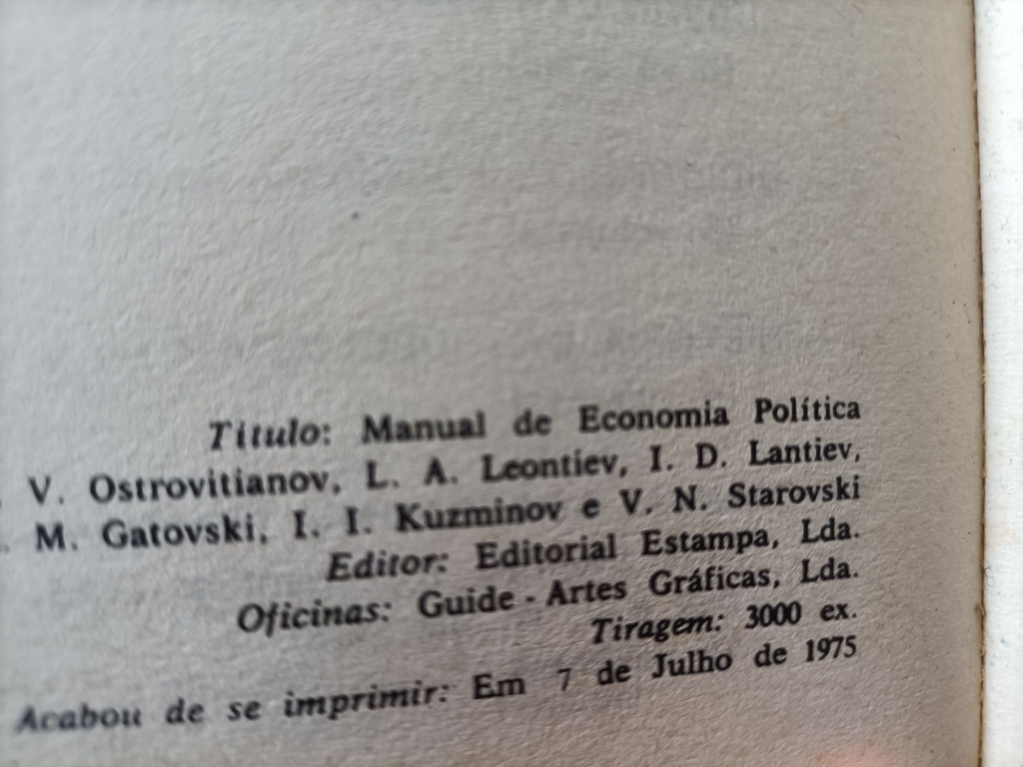 Manual de economia do ano 1972