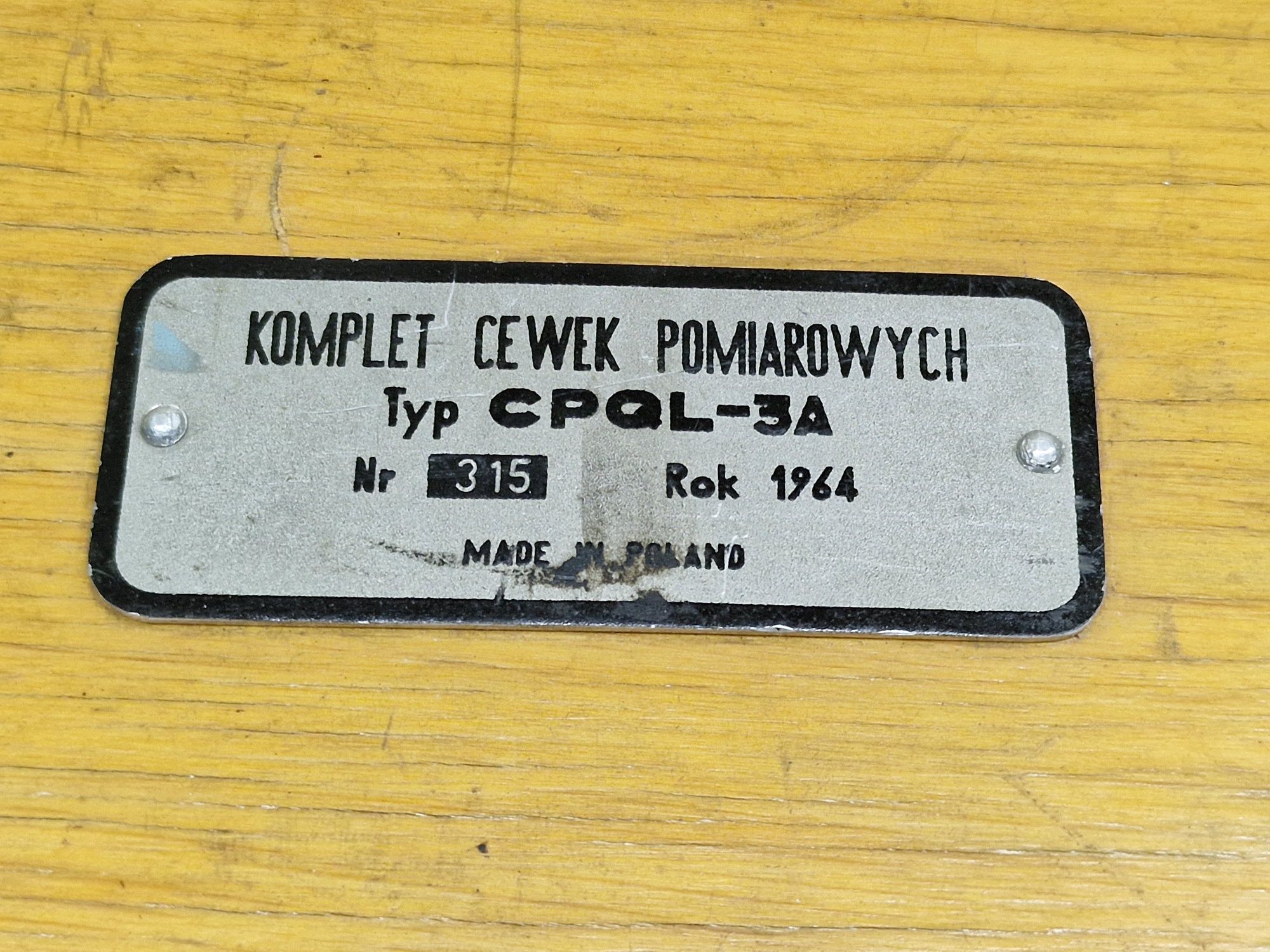 Komplet cewek pomiarowych CPQL-3A firmy INCO z roku 1964