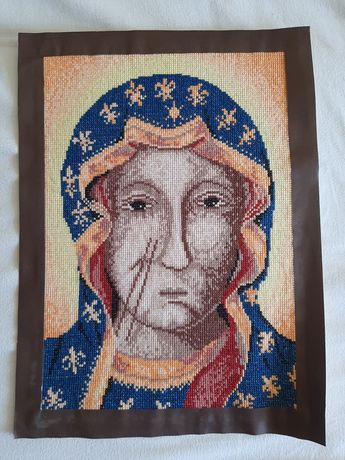 Obraz haftowany haft krzyżykowy Maryja