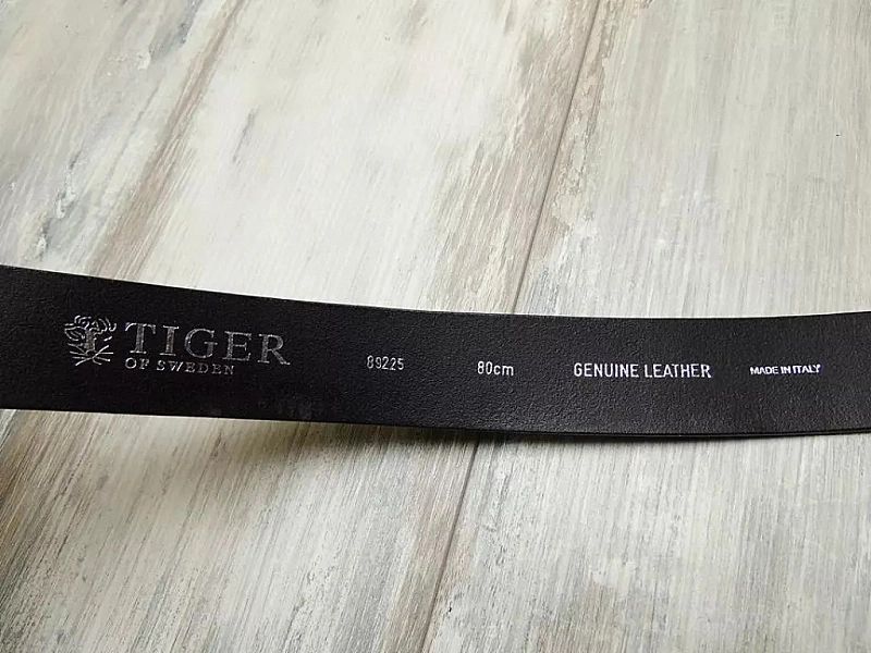 Tiger Of Sweden Belt Leather Pasek Premium Luxury Skórzany Biznesowy