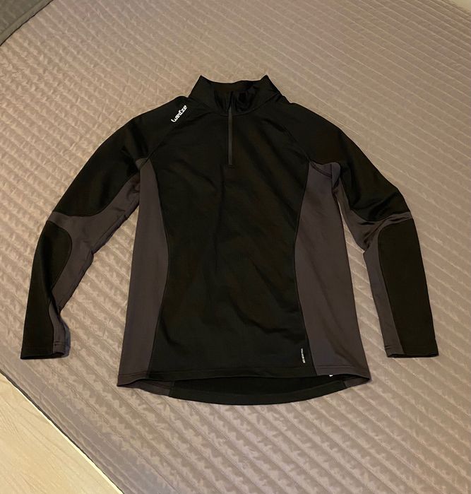 Bluza trekkingowa ciepła Wed’ze Wedze rozmiar L kolor czarny