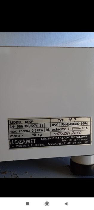 Krajalnica do chleba stołowa Lozamet MKP.11.7