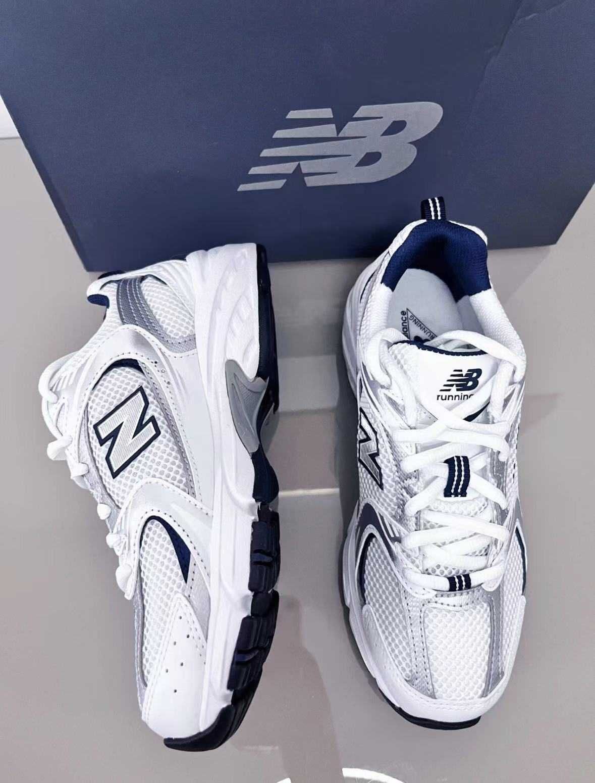 buty NewBalance530WhiteSilverNavy Espadryle R.38
