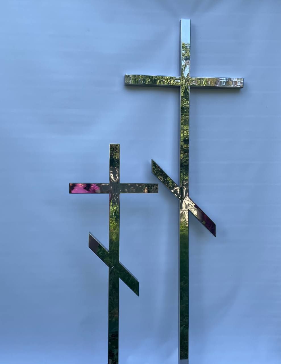 Хрест на могилу з нержавіючої сталі