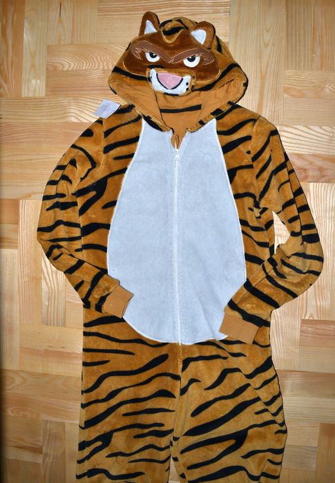 42^ Tygrys pluszowy strój piżama przebranie 11/12 Lat_146/152 cm