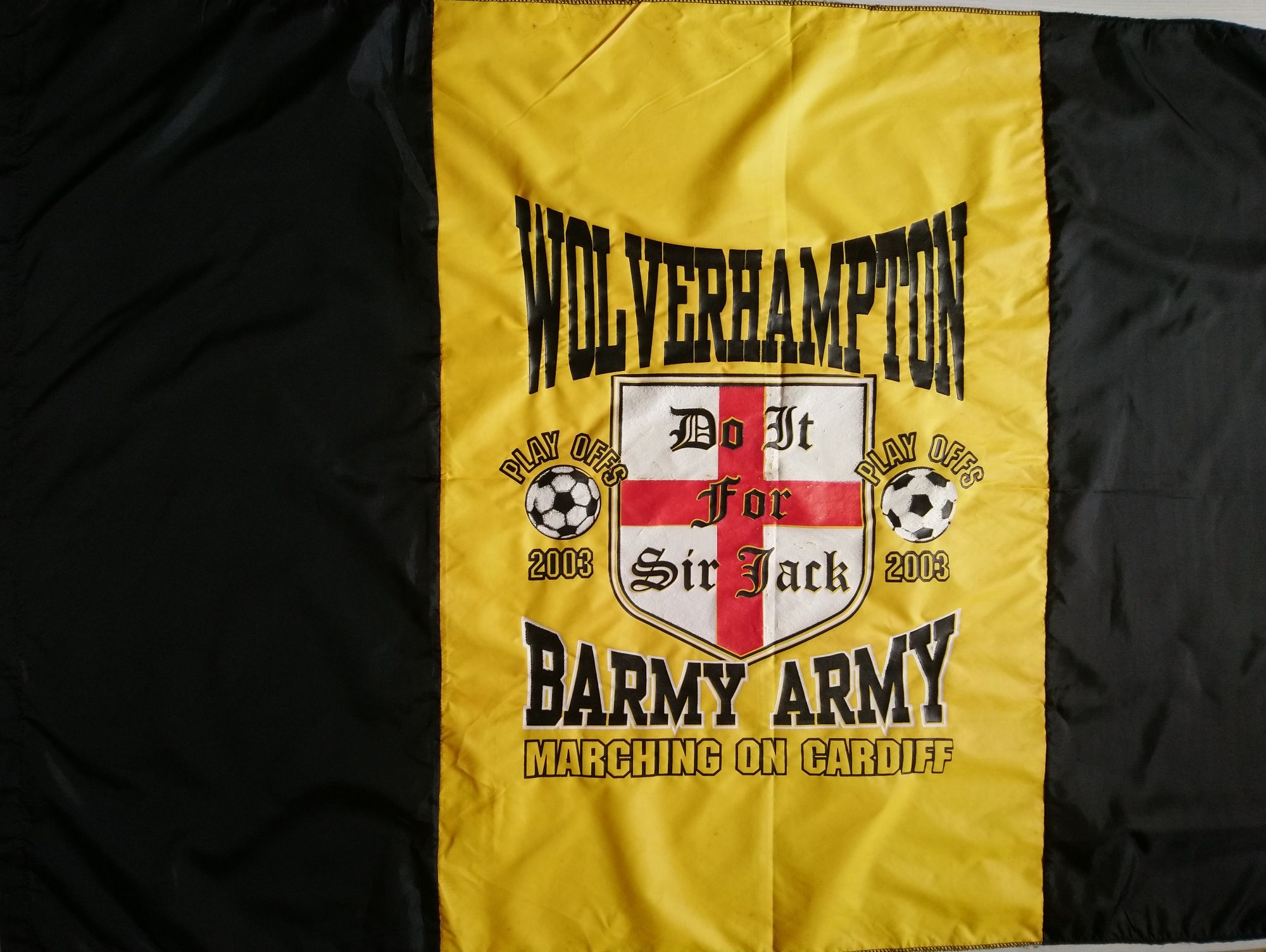 Прапор флаг плакат Wolverhampton Barmy Army 73×115 см