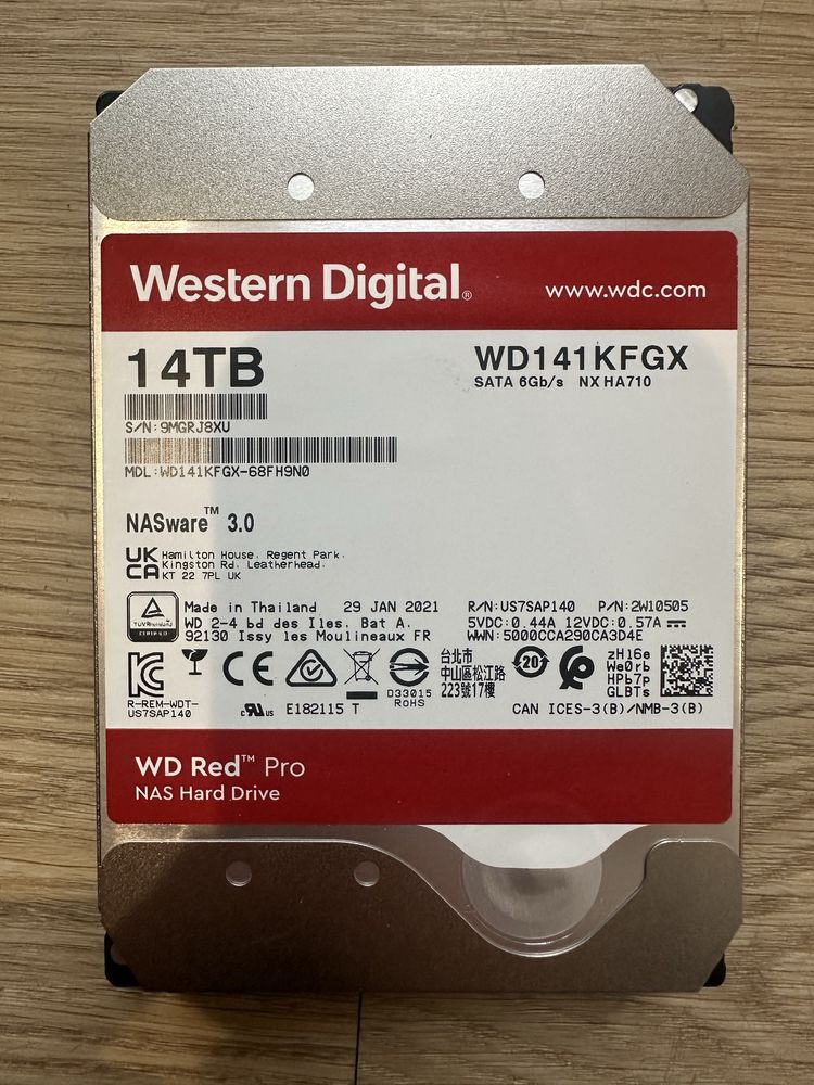 Dysk WD 14T z gwarancja/WD141KFGX