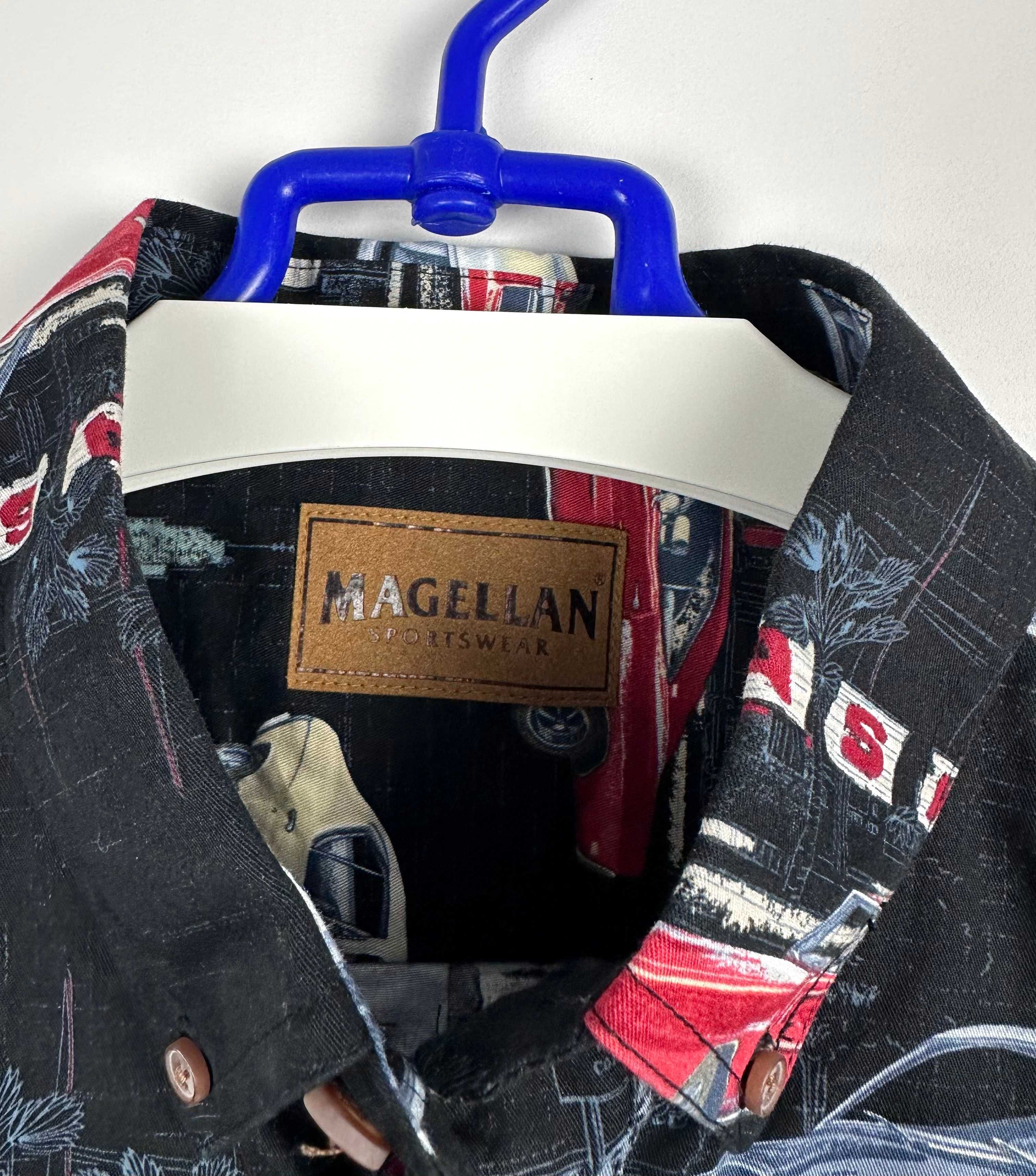 Koszula hawajska Magellan Auta Racing samochody vintage r. XXL