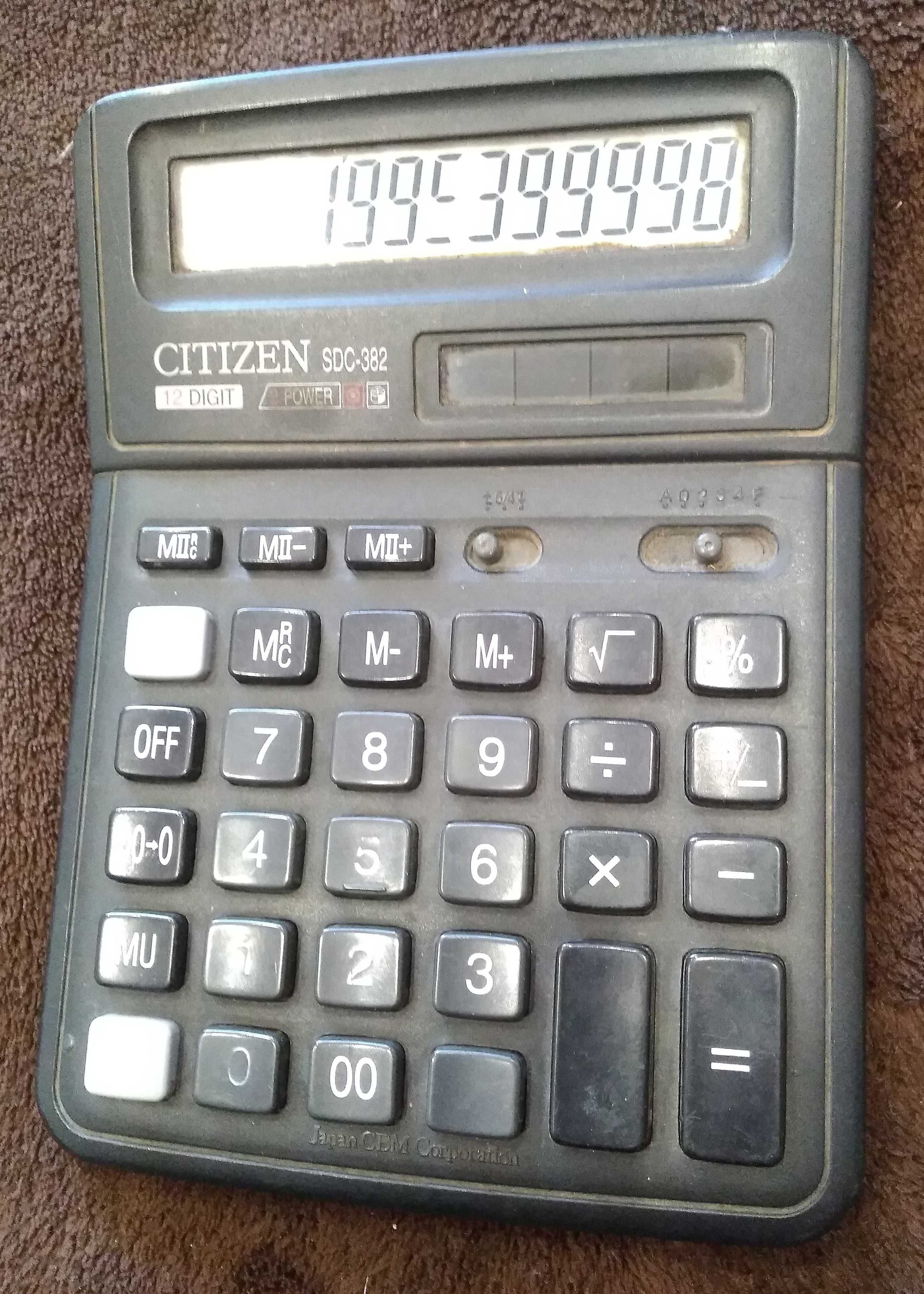 евм citizen sdc 382 счетная машинка