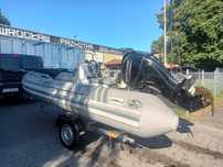 Łódź motorowa 50km 15mth! Ponton RIB 460,2018r+przyczepka