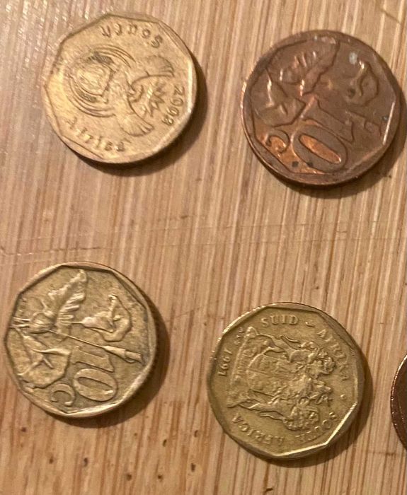 Moedas de 10 cêntimos da África do Sul